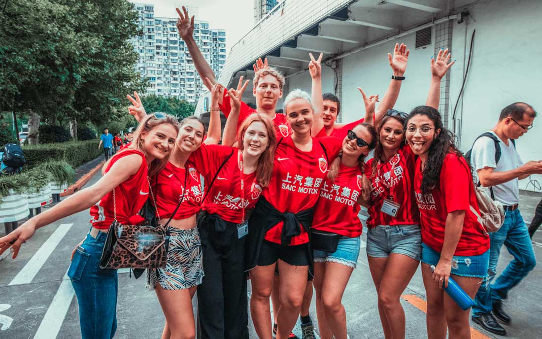 nuestros alumnos que estudian chino en Shanghai